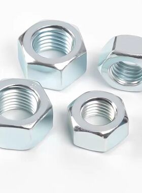 正宗国标铁4.8/8.8级镀锌螺母六角螺帽螺丝帽M3M4M5M6M8M10M12M1