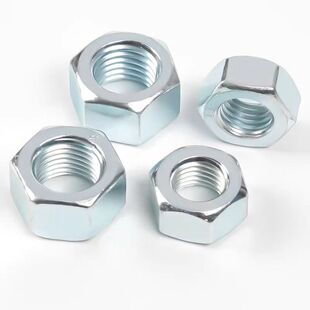 正宗国标铁4.8 8.8级镀锌螺母六角螺帽螺丝帽M3M4M5M6M8M10M12M1