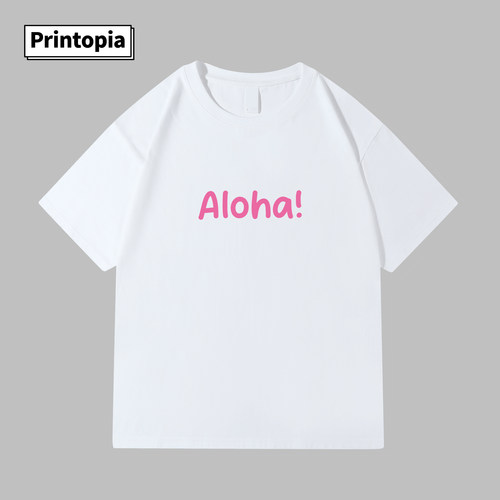 Aloha!夏威夷风潮牌字母T恤