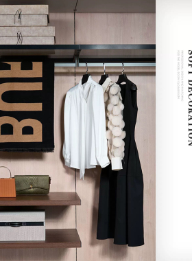 软装恒大现代简约样板间衣帽间衣服摆件包包收纳盒售楼处摆设道具