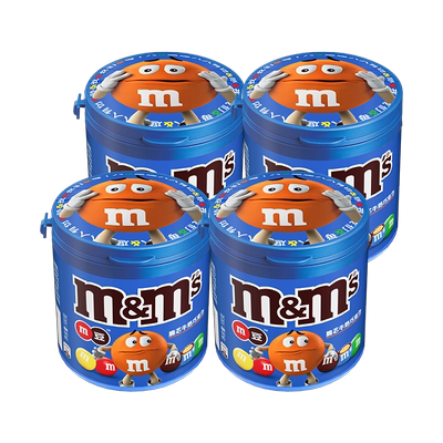 【孟孟豆】mm豆牛奶巧克力豆100g*4罐儿童零食糖果年货巧克力零食