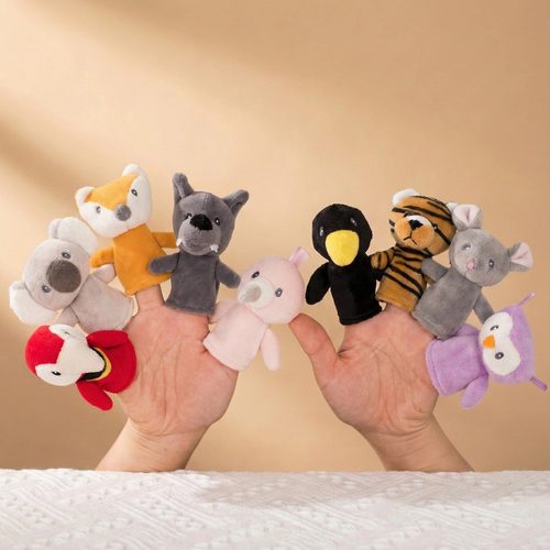 早教互动幼儿园动物手偶益智指偶