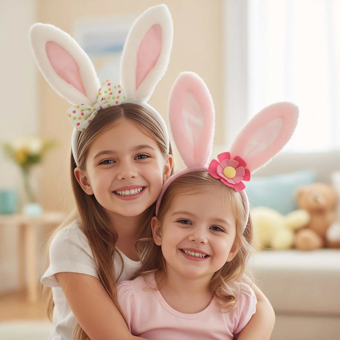 儿童可爱毛绒复活节幼儿园头饰