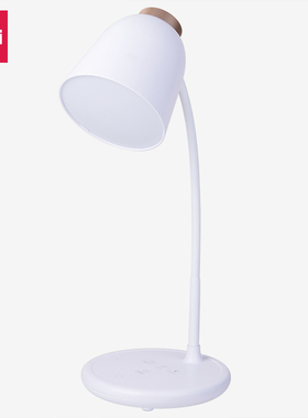 得力17850台灯LED白色1台)办公学习减蓝光无可视频闪三挡温色可调