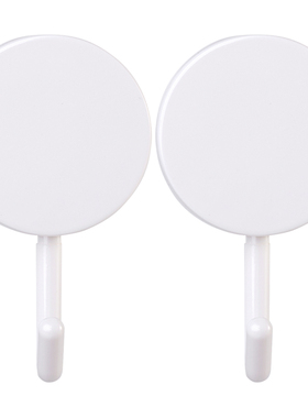 得力19354挂钩_1.5kg(白色)(2只/卡)强力粘胶墙壁免打孔20卡/盒