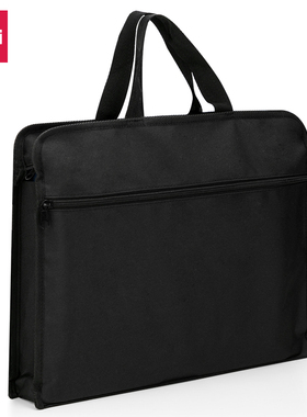 得力63754手提拉链袋(黑色)(个)