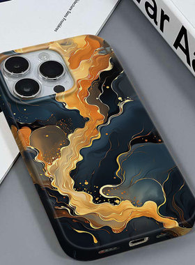 火山石纹适用于苹果16/XR情侣款流行安卓OPPOA96IQOOY16VIVOY77E红米K70ULTRA三星A03CORE亮面菲林硬壳手机壳