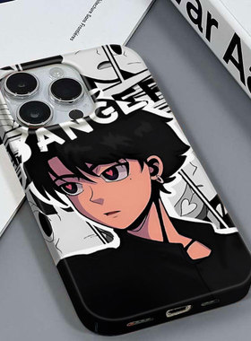 动漫男神适用于苹果16/14PRO网红壳学生安卓麦芒30IQOONEO8VIVOY15红米K50PRO三星A03CORE光面菲林硬壳手机壳