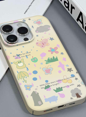 千禧梦幻适用于苹果16PRO/X网红手机套韩国安卓IQOONEO9VIVOY70T红米K70ULTRA三星A03CORE镜面硬菲林壳手机壳