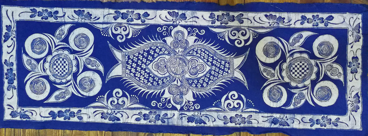 丹寨蜡染桌旗桌布茶旗定制定做中式简约民族个性千年涡妥餐馆装饰