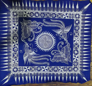 蜡染布料丹寨蜡染衣服代加工围巾代加工定制板蓝根蓝靛染料销售