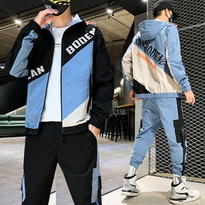 梭织卫衣套装韩版潮流春秋帅气一套衣服TZ808-P85