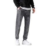 秋季休闲水洗牛仔裤男复古潮流牛仔长裤束脚裤A074-K520-P50，男装牛仔裤，星座210-1