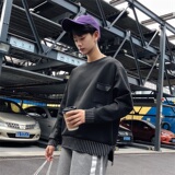 长袖t恤男士2021新款打底衫男装卫衣圆领A64-P35，男装卫衣，星座210-1