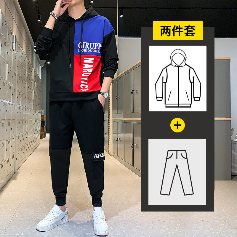 1秋季卫衣套装男青少年潮流时尚休闲卫裤A074-TZ816,男装卫衣,星座210-1