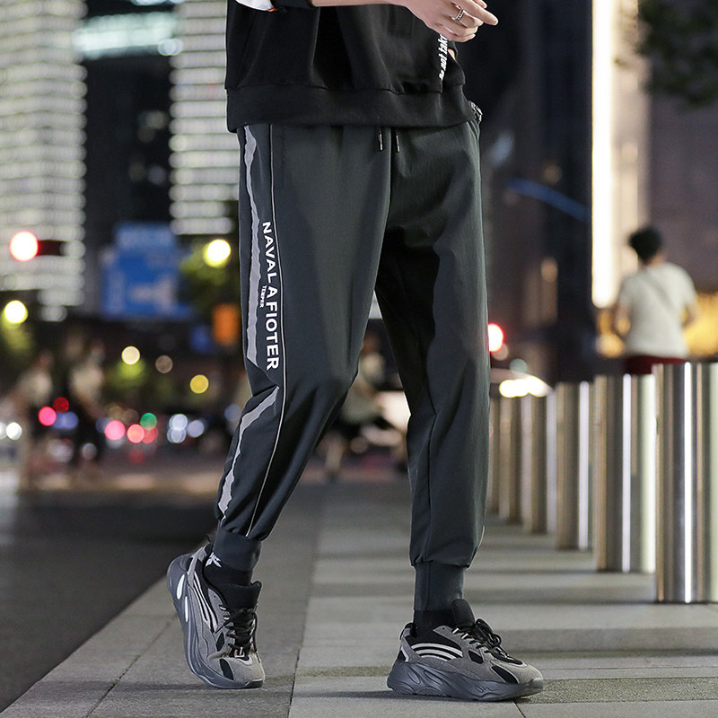 2夜景秋季裤子男青少年潮流休闲裤长裤韩版A074图片