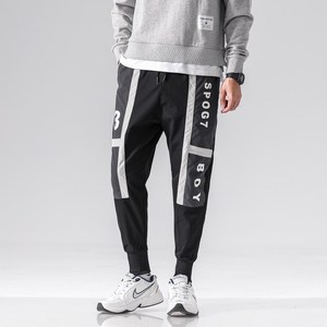 ins秋季休闲长裤男 青少年运动裤男酷丝绵裤子A074-AK018-P35图片