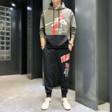 男士休闲运动套装连帽卫衣套装帅气一套搭配潮A074—TZ810-P65，男装卫衣，星座210-1