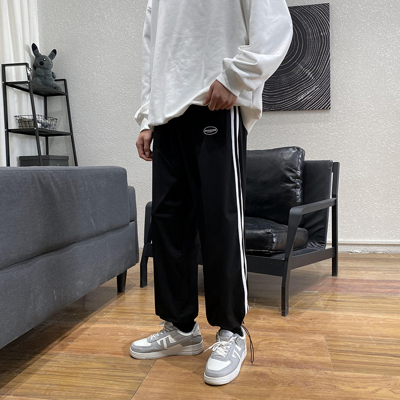 2春夏休闲长裤男港风宽松阔腿裤K67-P40,男装休闲裤,星座210-1