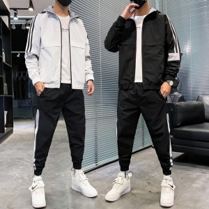 男士套装秋季休闲卫衣运动服套装夹克外套T33-P85图片