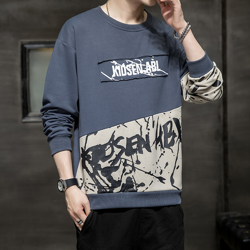 男士青春流行卫衣宽松圆领休闲时尚潮男精品服饰A074-A225-P25,男装卫衣,星座210-1
