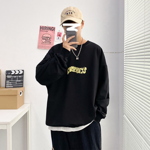 港风秋季卫衣男 潮流时尚休闲卫衣套头圆领上衣A074-WY24-P50图片