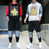 1秋季卫衣套装男青少年潮流时尚休闲卫衣套装A074-TZ823，男装卫衣，星座210-1