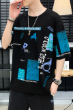 1夏季短袖t恤男潮流时尚休闲夏季衣服A210-A8312，男装T恤，星座210-1