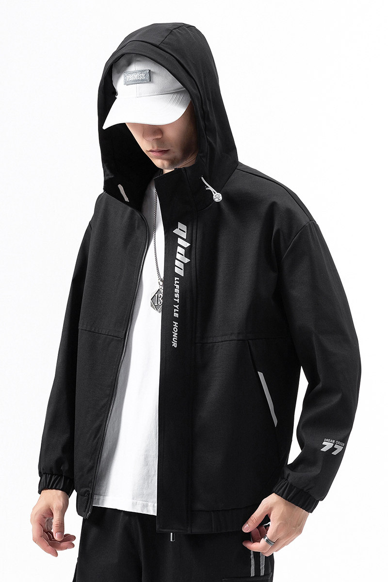 1秋季夹克男潮流时尚休闲夹克外套上衣A074-JK727-P80,男装夹克,星座210-1
