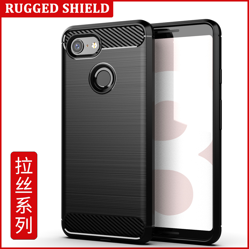 适用于拉丝谷歌3手机壳Pixel3XL手机套3XL 2XL 2防摔全包软壳套 3C数码配件 手机保护套/壳 原图主图