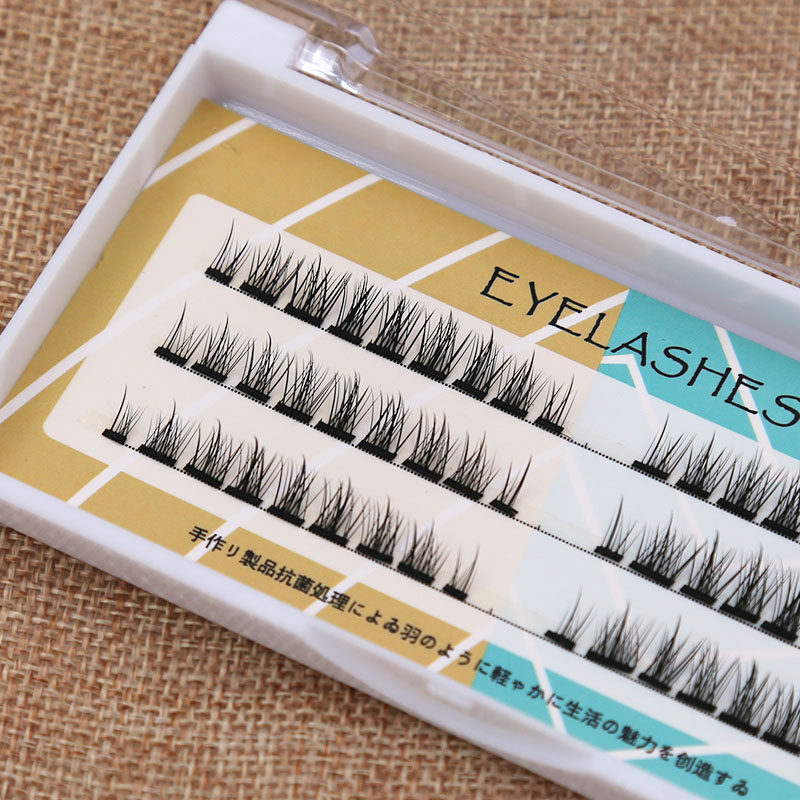 分段式假睫毛自然逼真浓密短款