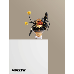 花小只 豪奢风空间仿真小花组合【奢绎】豪宅样板间展厅会所摆件