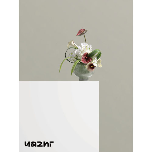 花小只现代琉璃花器仿真花艺