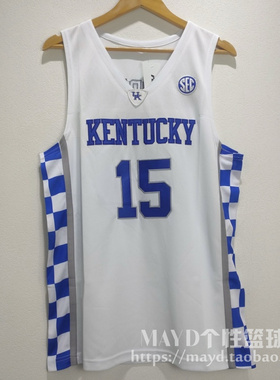 15号里德谢泼德肯塔基球衣 Reed Sheppard大学刺绣篮球服背心美式