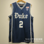 库珀弗拉格球衣 Cooper Flagg杜克大学2号刺绣速干透气篮球服背心