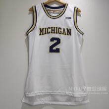 2号普尔球衣   Poole密歇根大学刺绣篮球服美式复古运动背心男潮