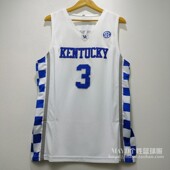 3号马克西大学球衣 运动训练 Maxey复古刺绣肯塔基速干篮球服美式