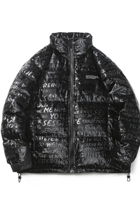 原B429山一商店-234YR09297炫光字母羽绒服新标90绒P300-K428图片