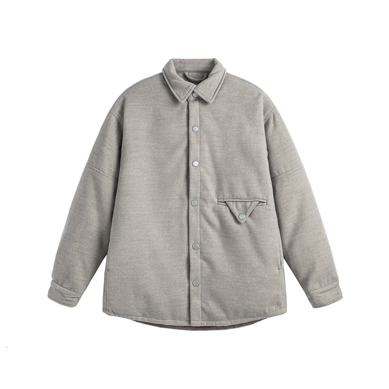 NR24冬新244YR07160高端呢料衬衫版羽绒服90白鸭绒P255K378图片