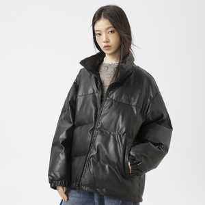 原B429山一商店-234MY07175钢印黑金印花皮料棉服P200-K278图片