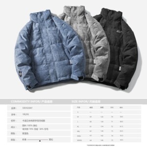 DEVILRAY山一卡通立体棉质字母多色大码羽绒服-YR295/P260358图片