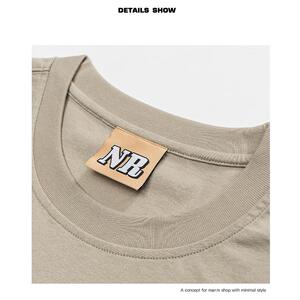 NR-232BX07178喷染胸前印花背心重磅纯棉坎肩P60控99图片