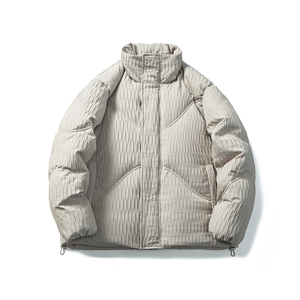 山一商店24冬244YR09243弧线纹理短款90白鸭绒羽绒服P310K458图片