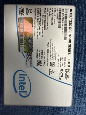 英特尔 P4500 1T NVME U2 SSD企业级固态硬盘 Pcie