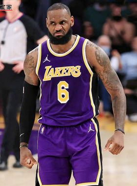 Nike耐克22夏季季新款男子篮球詹姆斯湖人6号球衣背心CV9481-513