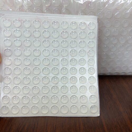 厂销自粘背胶 橱柜缓冲保护垫家具防撞胶粒透明半球形8mm*2mm 1粒