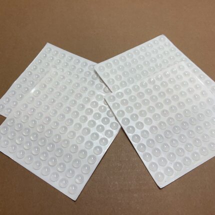 减震胶粒 透明防撞粒 家具防撞贴 防滑胶垫 半球形10mm*3mm 100粒