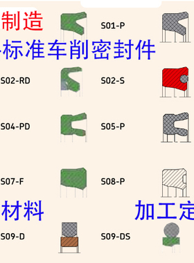 车削加工SKF标准S01Y形圈油封K01-02-04-19F-A11-A06防尘圈密封件
