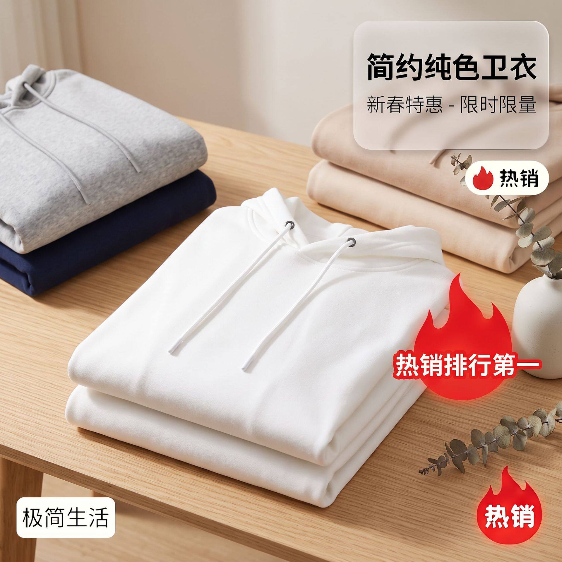 卫衣男款春秋宽松款休闲打底衫卫衣松弛款圆领卫衣连帽长袖男t恤
