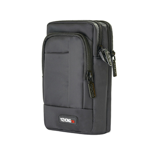 适用于7.12寸华为畅享单肩斜挎手机包防水大容量多拉链腰包穿皮带